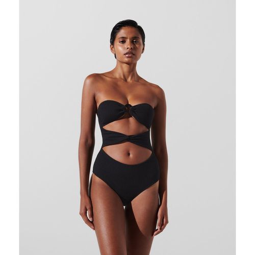 Fan Charm Strapless Swimsuit, Woman, , Size: S - Karl Lagerfeld - Modalova