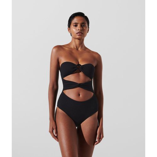 Fan Charm Strapless Swimsuit, Woman, , Size: XS - Karl Lagerfeld - Modalova