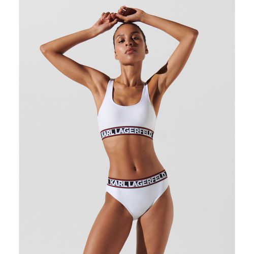 Karl Logo Bikini Top, Woman, , Size: XS - Karl Lagerfeld - Modalova