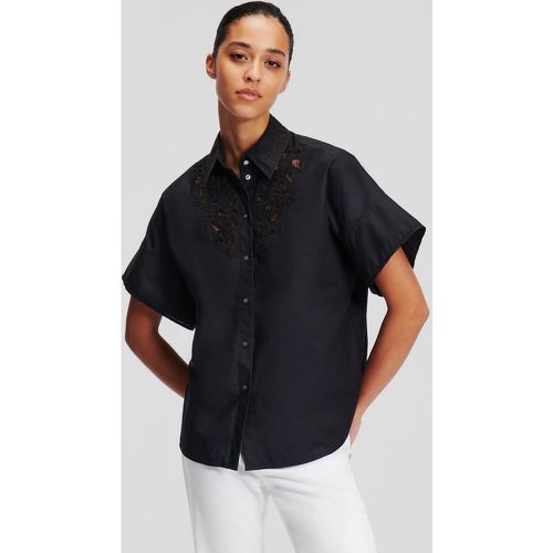 Broderie Anglaise Shirt, Woman, , Size: 42 - Karl Lagerfeld - Modalova