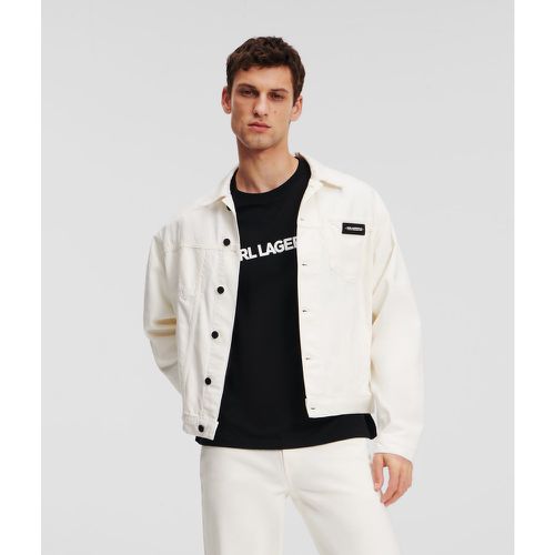 Karl Logo Denim Jacket, Man, , Size: L - Karl Lagerfeld - Modalova