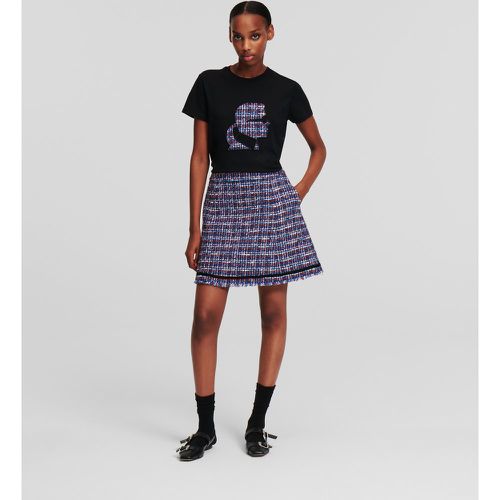 Bouclé A-line Mini Skirt, Woman, /, Size: 40 - Karl Lagerfeld - Modalova