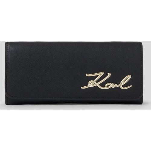 K/signature Continental Flap Wallet, Woman, /, Size: One size - Karl Lagerfeld - Modalova