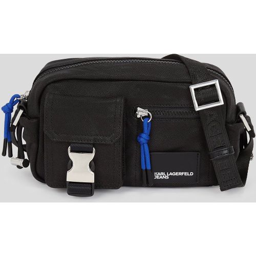 Utility Coated Denim Camera Bag, Woman, , Size: One size - Karl Lagerfeld - Modalova