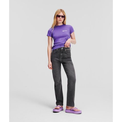 Klj High-rise Straight Jeans, Woman, , Size: 2530 - Karl Lagerfeld - Modalova