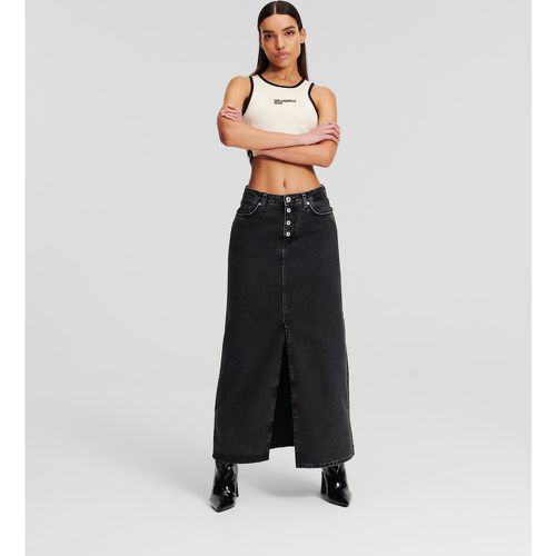 Klj High-rise Denim Maxi Skirt, Woman, , Size: L - KL Jeans - Modalova