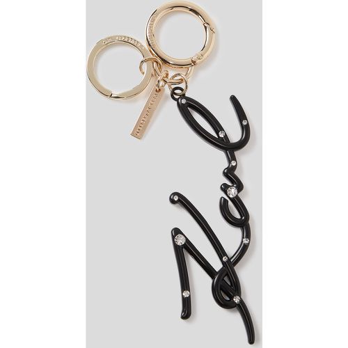 K/signature Rhinestone Keychain, Woman, , Size: One size - Karl Lagerfeld - Modalova