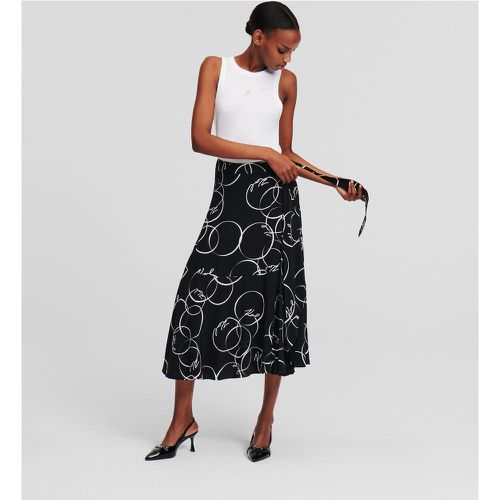 Circle Print Wrap Skirt, Woman, /, Size: 38 - Karl Lagerfeld - Modalova