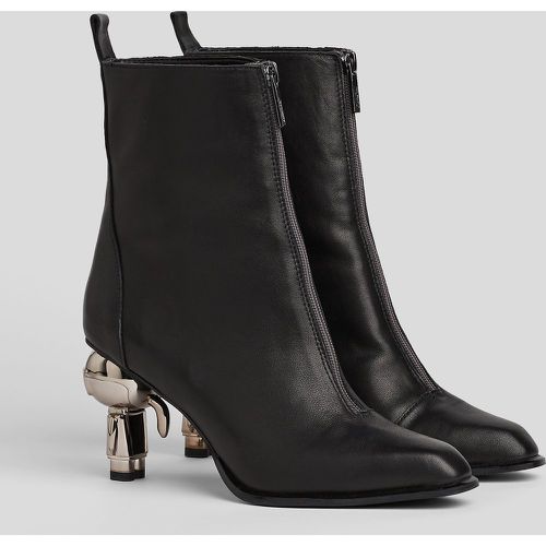 K/ikonik Heel Zip Ankle Boots, Woman, , Size: 35 - Karl Lagerfeld - Modalova