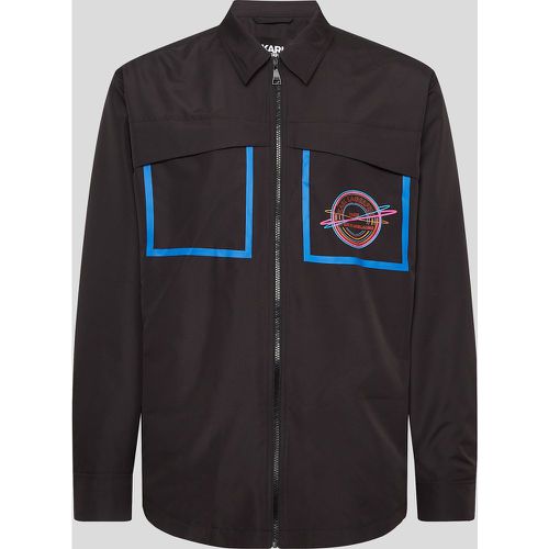 Athleisure Jacket With Tape Detail, Man, , Size: XS - Karl Lagerfeld - Modalova