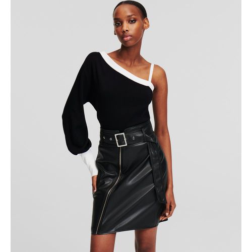Karl Essentials One Shoulder Knit Top, Woman, , Size: XS - Karl Lagerfeld - Modalova