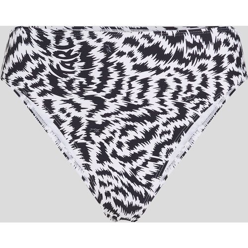 Animal Print High-rise Bikini Bottoms, Woman, , Size: L - Karl Lagerfeld - Modalova