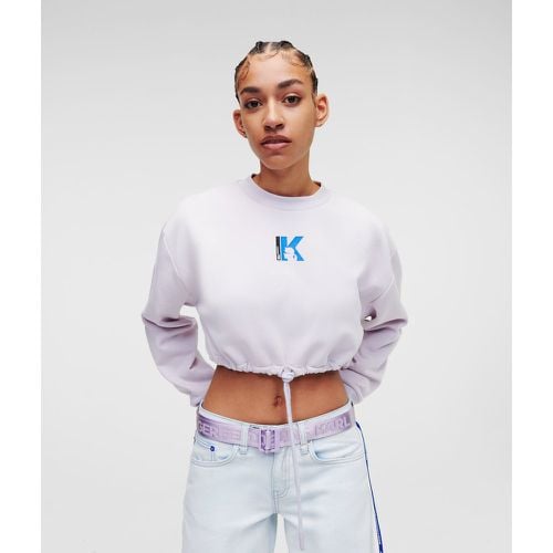 Klj Cropped Tied Sweat, Woman, , Size: L - KL Jeans - Modalova