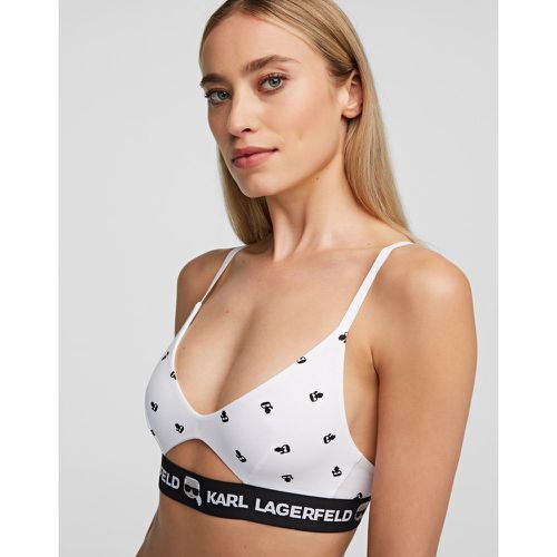 Ikonik Karl Peephole Bra, Woman, , Size: XS - Karl Lagerfeld - Modalova