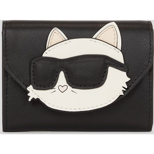 Ikon Leather Choupette Wallet, Woman, , Size: One size - Karl Lagerfeld - Modalova