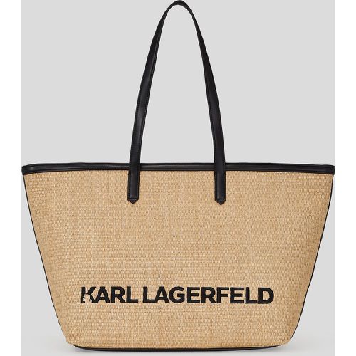K/essential Raffia Tote Bag, Woman, , Size: One size - Karl Lagerfeld - Modalova