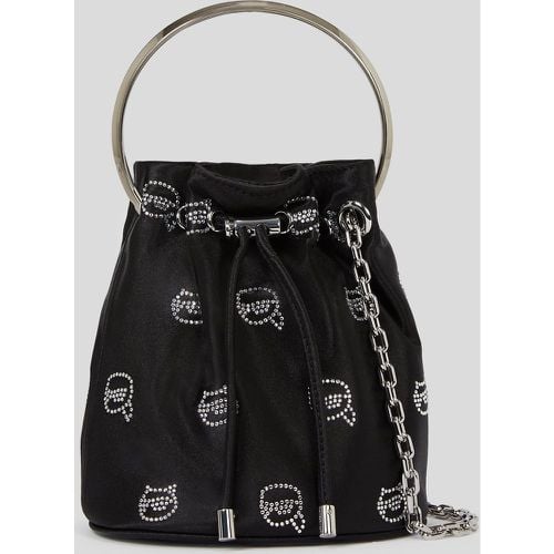 Ikon Rhinestone Bucket Bag, Woman, , Size: One size - Karl Lagerfeld - Modalova