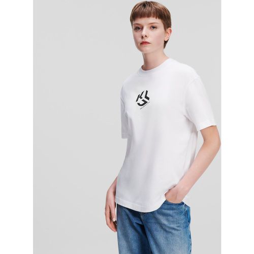 Klj Monogram Regular T-shirt, Woman, , Size: L - KL Jeans - Modalova