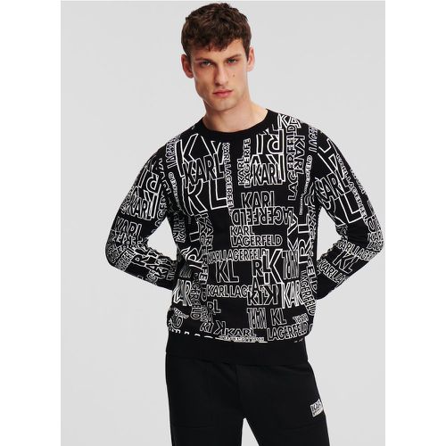 Logo Print Knit Sweater, Man, /, Size: S - Karl Lagerfeld - Modalova