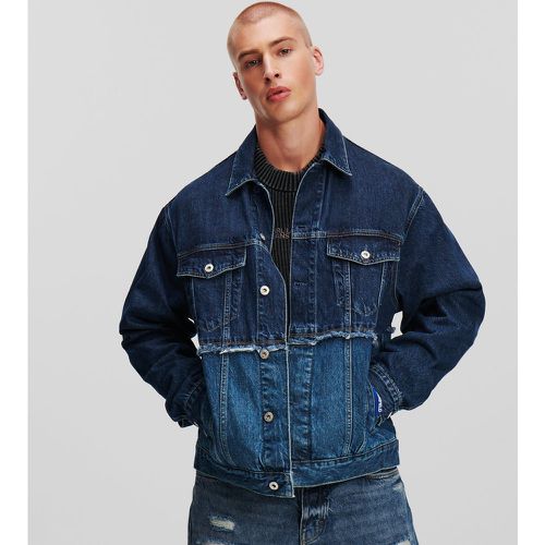 Klj Patchwork Denim Jacket, Man, , Size: M - Karl Lagerfeld - Modalova