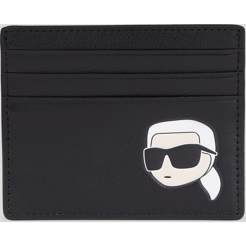 K/ikonik Leather Cardholder, Woman, , Size: One size - Karl Lagerfeld - Modalova