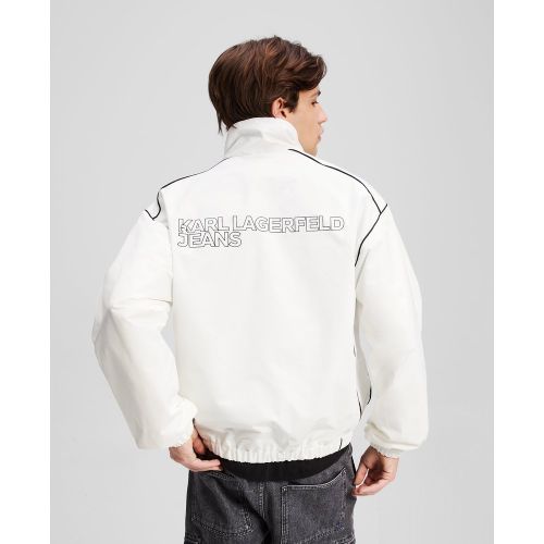 Klj Logo Piping Jacket, Man, , Size: L - Karl Lagerfeld - Modalova