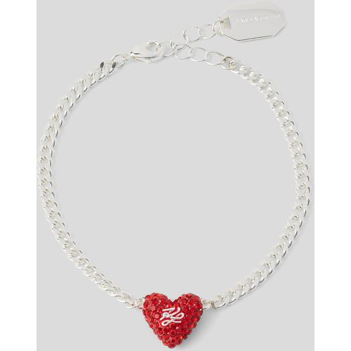 K/heart Pavé Charm Bracelet, Woman, , Size: One size - Karl Lagerfeld - Modalova