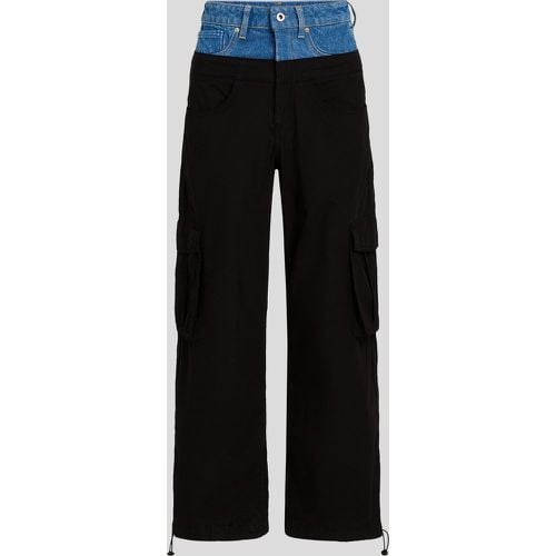 Klj Denim Waist Cargo Pants, Woman, / , Size: 24 - KL Jeans - Modalova