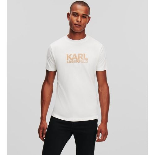 Karl Rubber Logo T-shirt, Man, , Size: L - Karl Lagerfeld - Modalova