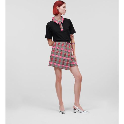 Bouclé Mini Skirt, Woman, , Size: 48 - Karl Lagerfeld - Modalova