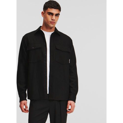 Wool-blend Overshirt, Man, , Size: XL - Karl Lagerfeld - Modalova