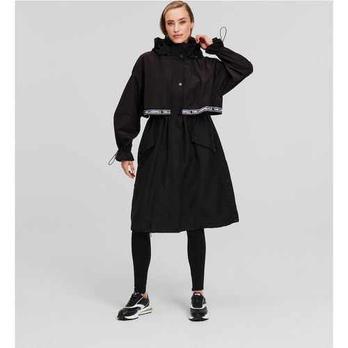 Lightweight Hooded Parka, Woman, , Size: XL - Karl Lagerfeld - Modalova