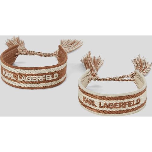 K/essential Woven Bracelet – 2 Pack, Woman, , Size: One size - Karl Lagerfeld - Modalova