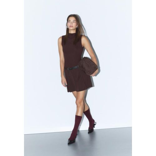 Robe courte combinée rayures ceinture XS - Stradivarius - Modalova