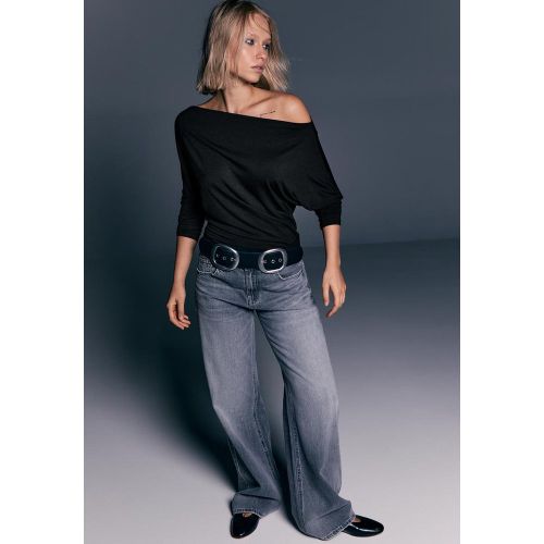 T-shirt asymétrique modal XS - Stradivarius - Modalova