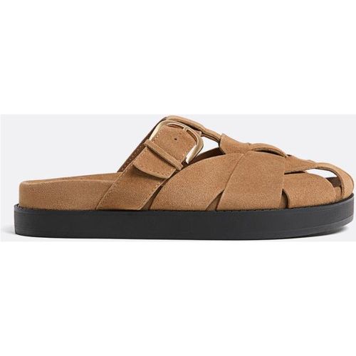 Stradivarius en cuir BEIGE 35 - Stradivarius - Modalova