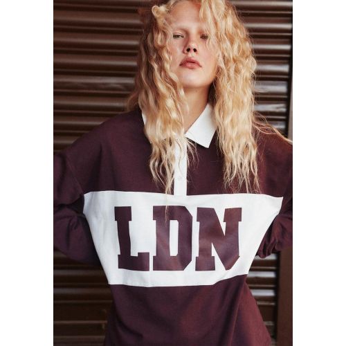 Sweat polo imprimé XS - Stradivarius - Modalova