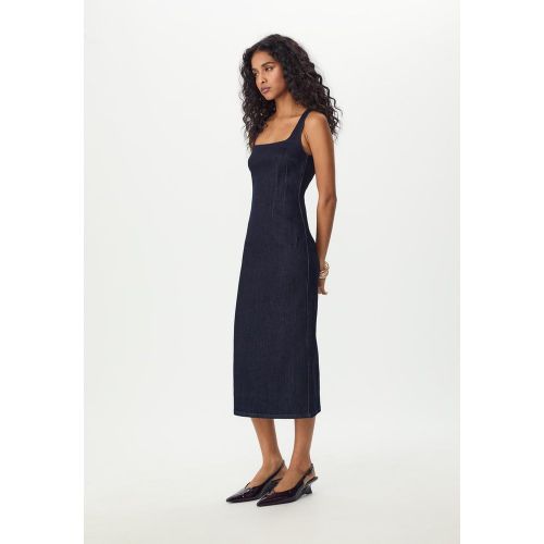 Robe midi en denim DENIM OVERDYED DÉLAVÉ XS - Stradivarius - Modalova