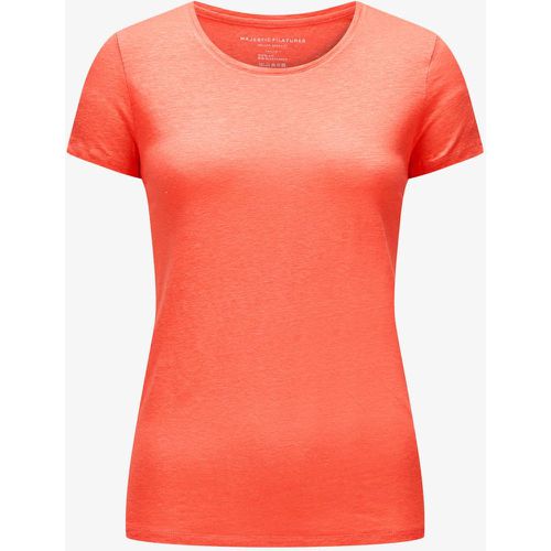 Leinen T-Shirt | Damen (S) - majestic filatures - Modalova