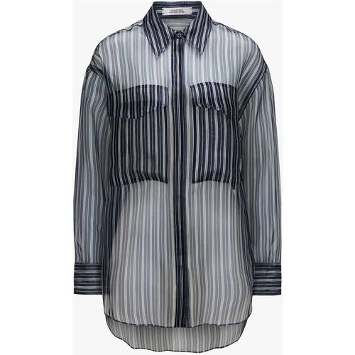 Transparent Stripe Seidenbluse - dorothee schumacher - Modalova