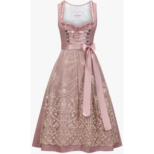 X LODENFREY Midi-Dirndl mit Spitzenschürze | Damen (34) - Silk & Pearls - Modalova