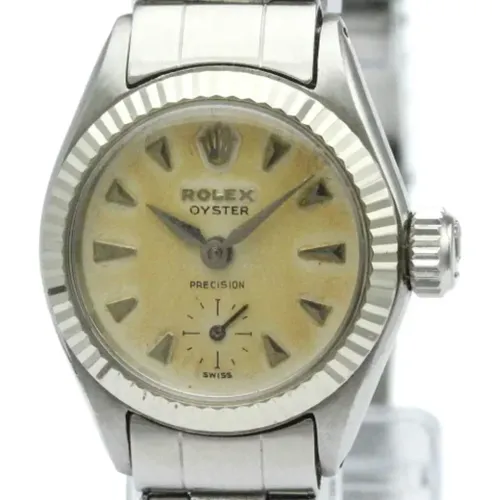 Pre-owned Stainless Steel watches , female, Sizes: ONE SIZE - Rolex Vintage - Modalova