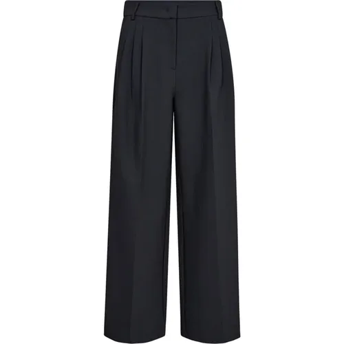 Pleat Pant Trousers Ink , female, Sizes: XL, M, S, L, XS - Co'Couture - Modalova