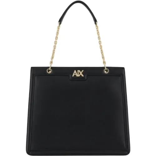 Chic Leather Handbag , female, Sizes: ONE SIZE - Armani Exchange - Modalova