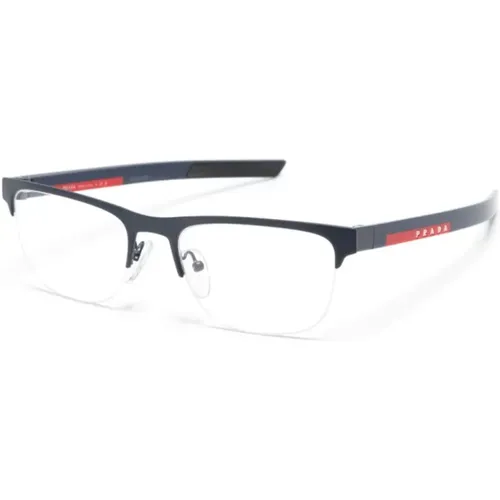 Linea Rossa Optical Frame , male, Sizes: 55 MM - Prada - Modalova