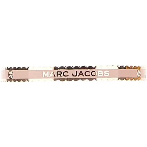 Messing Emaille Kristall Logo Armband - Marc Jacobs - Modalova