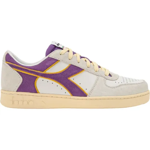 Magic Basket Low Suede Leather Sneakers - Diadora - Modalova