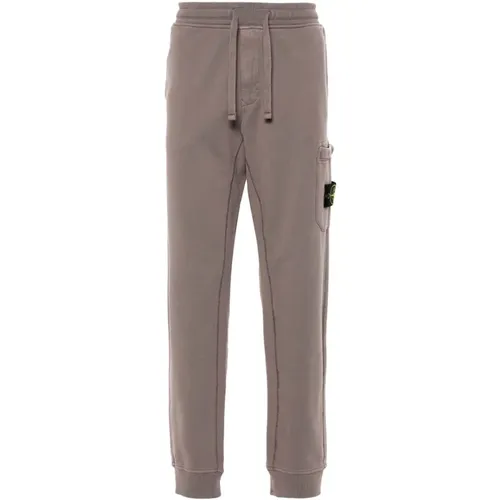 Dove Grey Felpa Sweatpants , male, Sizes: XL - Stone Island - Modalova