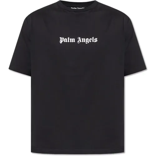 T-shirt with logo , male, Sizes: S, M, 2XL, XL, L - Palm Angels - Modalova