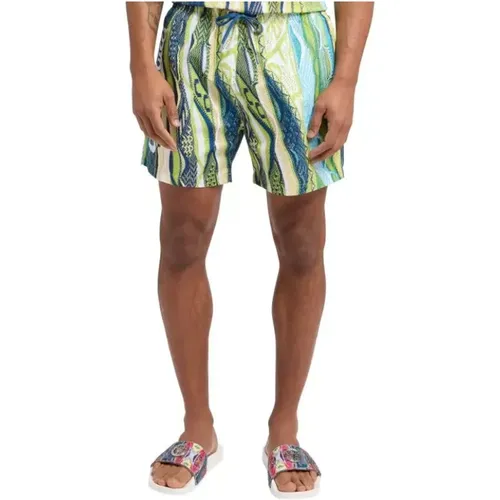 Mens Swim Shorts with Logo Print , male, Sizes: L, XL, S, M - carlo colucci - Modalova